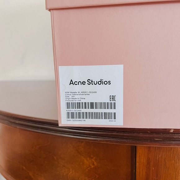 Acne Studios Trail Sneakers Green/Silver/Purple US 8.5 IT 40 - Picture 7 of 7